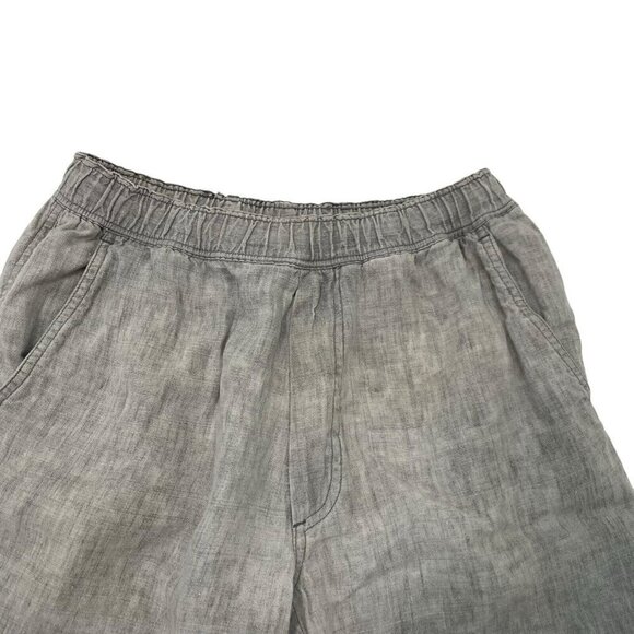 Our Legacy 100% Linen Pull-On Lightweight Breathable Shorts Gray Men size 46 - Picture 3 of 9